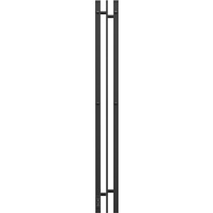 Полотенцесушитель электрический Point Фрея П2 100х1200 диммер слева, черный (PN20712B)