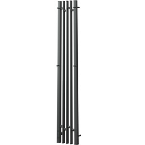 Полотенцесушитель электрический Point Фрея П2 180х1200 диммер слева, графит блеск (PN20732GB)