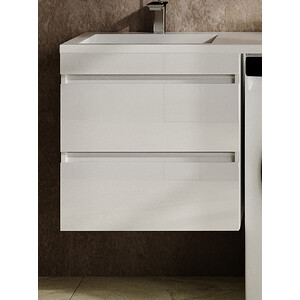 Тумба под раковину Style line Даллас Леон 58 (120) подвесная, белая (СС-00002440)