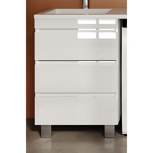 Тумба под раковину Style line Даллас Леон 58 (120) 3 ящика, белая (СС-00002439)