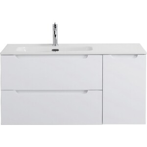 Тумба под раковину BelBagno Etna 100 левая, Bianco Lucido (ETNA-1000-2C-1A-SO-BL-L)