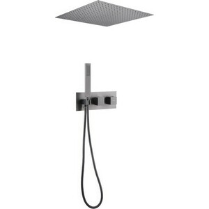 Душевая система Abber Daheim с термостатом, встраиваемая, никель (AF8255NG)