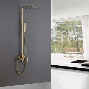 Душевая система Abber Wasserfall золото матовое (AF8616G)