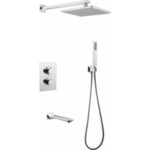 Душевая система Abber Weiss Insel с термостатом, встраиваемая, хром (AF8050)