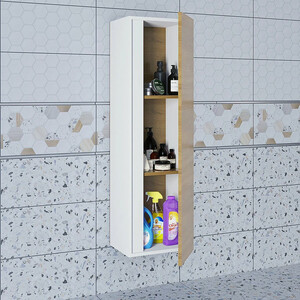 Пенал Uperwood Barsa 35х120 белый/дуб сонома (293020529)