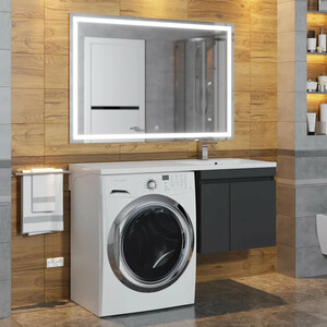 Тумба под раковину Uperwood Magenta 55 (120) с дверцами, черная (5930205152)