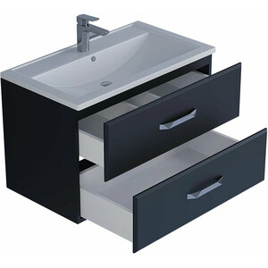 Тумба под раковину Uperwood Foster 80 черная (291020517)