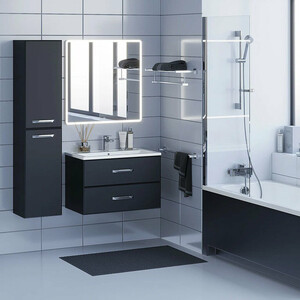 Тумба под раковину Uperwood Foster 80 черная (291020517)