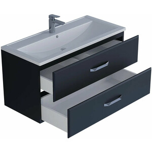 Тумба под раковину Uperwood Foster 100 черная (291020519)