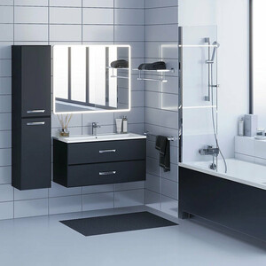 Тумба под раковину Uperwood Foster 100 черная (291020519)