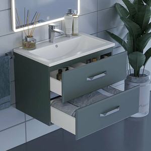 Тумба с раковиной Uperwood Foster 70 серый графит (291020521, 291020341)