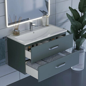 Тумба под раковину Uperwood Foster 90 серый графит (291020523)