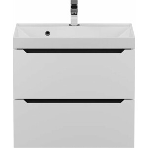 Тумба под раковину Uperwood Tanos 60 подвесная, белая/графит (2930205140)