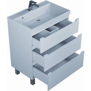 Тумба под раковину Uperwood Tanos 70 напольная, 3 ящика, белая матовая (291020330)