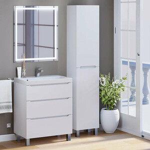 Тумба под раковину Uperwood Tanos 70 напольная, 3 ящика, белая матовая (291020330)