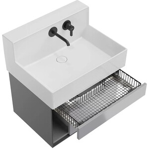 Тумба под раковину Kerama Marazzi Logica M 65 серая (LO.M.65\GRAY)