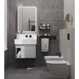 Тумба под раковину Kerama Marazzi Logica M 65 серая (LO.M.65\GRAY)