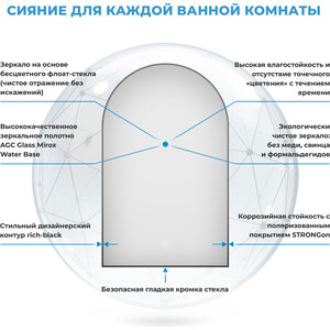 Зеркало Wellsee 7 Rays' Spectrum 40х70 (172201660)