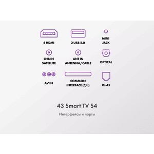QLED телевизор Haier 43 Smart TV S4