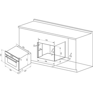 Электрический духовой шкаф Krona ONYX 45H BL/BL