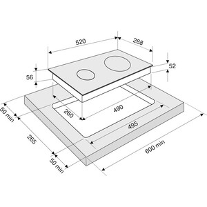 Индукционная варочная панель Krona ERDE 30 BL 2BFTS