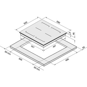 Индукционная варочная панель Krona ONYX ih 60 BL