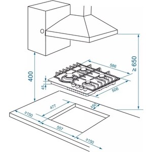Газовая варочная панель Haier HHX-M64RNX