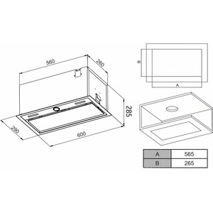 Вытяжка встраиваемая Haier HVX-BI664GB