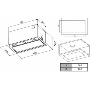 Вытяжка встраиваемая Haier HVX-BI664GBX
