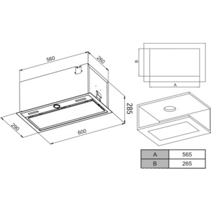 Вытяжка встраиваемая Haier HVX-BI664GW