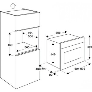 Электрический духовой шкаф Bertazzoni F457HERMWTNE