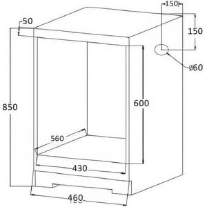 Электрический духовой шкаф Meferi MEO454BK LIGHT