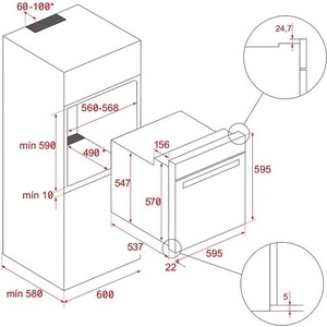 Электрический духовой шкаф Teka HLB 84-G1 MATT BLACK