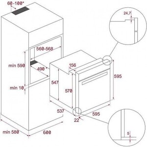 Электрический духовой шкаф Teka HLB 84-G1 P MATT BLACK