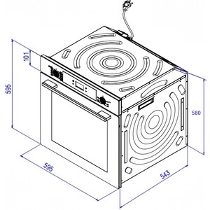 Электрический духовой шкаф Weissgauff EOV 291 PDBS