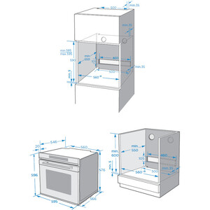 Электрический духовой шкаф Weissgauff EOM 741 PDB Black Edition