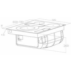 Индукционная варочная панель Elica NIKOLATESLA FIT 3Z BL/A/72