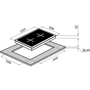 Электрическая варочная панель MAUNFELD EVCE.292.BK