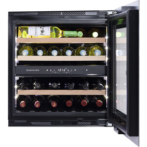 Встараиваемый винный шкаф Dunavox DAVG-25.63DSS.TO