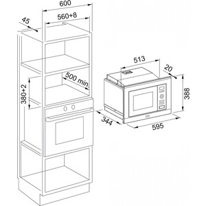 Встраиваемая микроволновая печь Franke FMW 20 SMP G XS