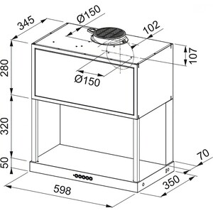 Вытяжка Franke FMA MODULAR F60 BK MATT