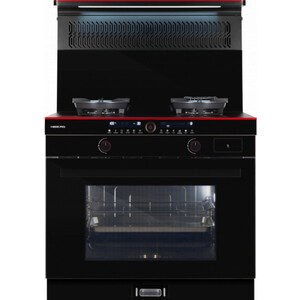 Газовая плита Hiberg S-FEG 92 с вытяжкой i-VM 9120