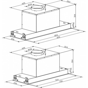 Вытяжка встраиваемая Kaiser EA 945 Eco