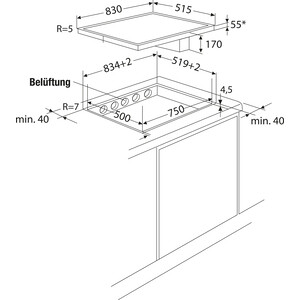 Индукционная варочная панель Kuppersbusch KMI 8500.0 SR Copper