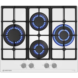 Газовая варочная панель Meferi MGH604WH GLASS ULTRA
