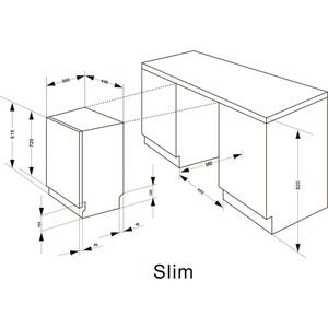 Встраиваемая посудомоечная машина Meferi MDW4573 ULTRA