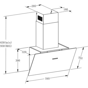 Вытяжка Meferi AIRBOX60WH LIGHT