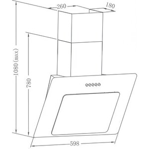 Вытяжка Meferi AIRBOX60WH POWER