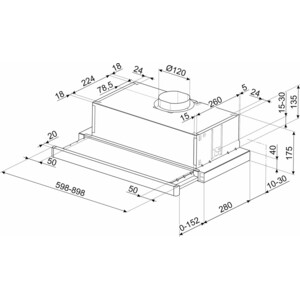 Вытяжка встраиваемая Smeg KSET61E2