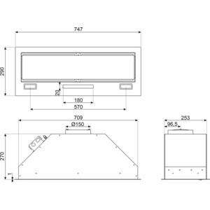 Вытяжка встраиваемая Smeg KSG8P4X